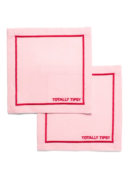 Vondels Totally Tipsy  servetten 14 x 14 cm set van 2
