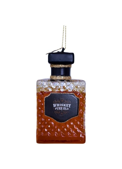 Vondels transparent whiskey bottle H8.5cm