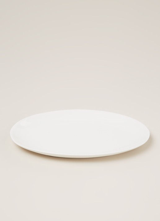 vtwonen Basic serveerschaal 25 cm - voorkant 2 wit