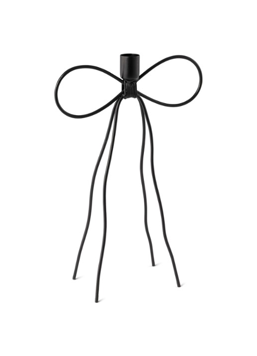vtwonen Bow kandelaar 30 cm - achterkant 3 zwart