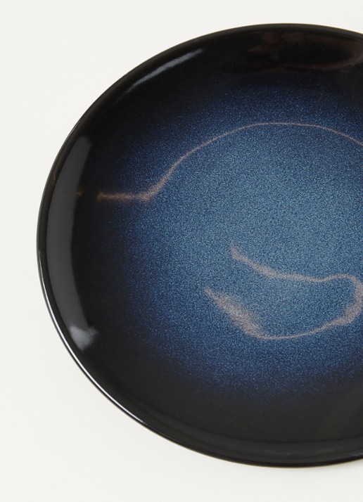 vtwonen Gebaksbordje 15 cm - detail donkerblauw