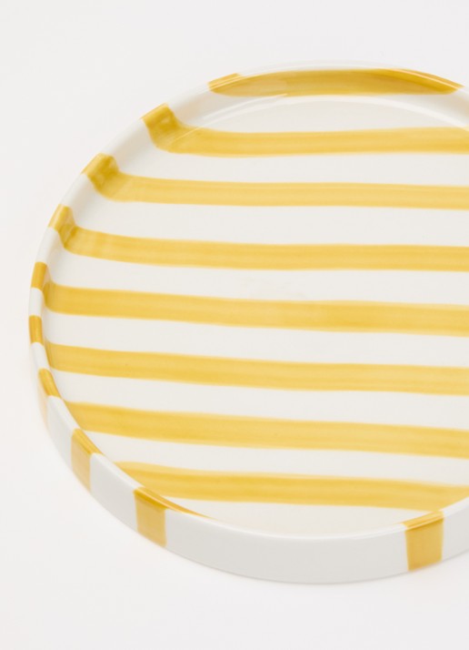 vtwonen Stripes ontbijtbord 20 cm  - detail 3 geel