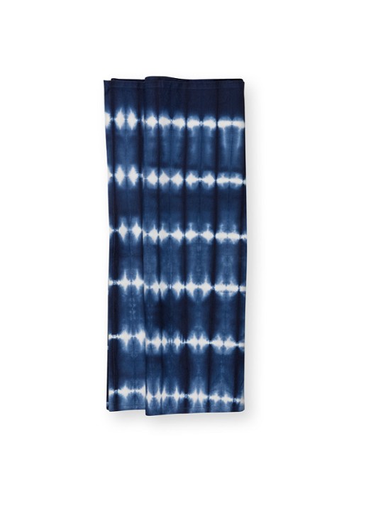 vtwonen Tafelloper met tie-dye dessin 60 x 180 cm - achterkant donkerblauw