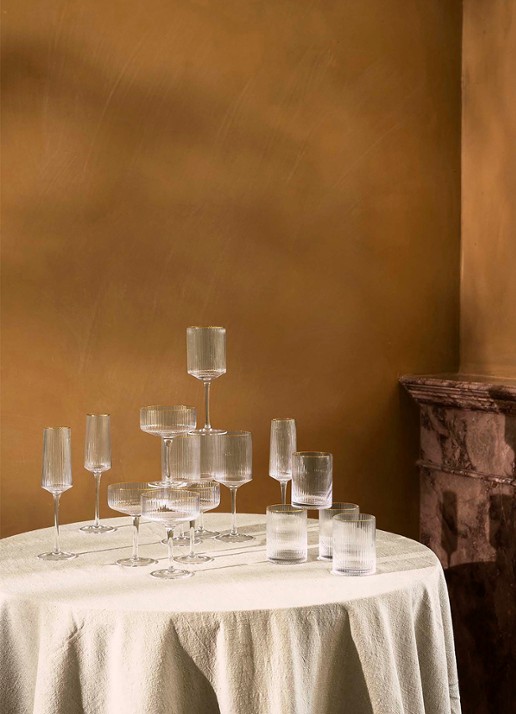 vtwonen Waterglas 34 cl - detail 3 transparant