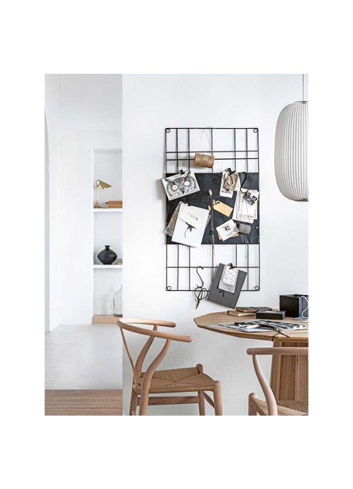 vtwonen Wire memobord 60 x 105 cm - voorkant 4 zwart