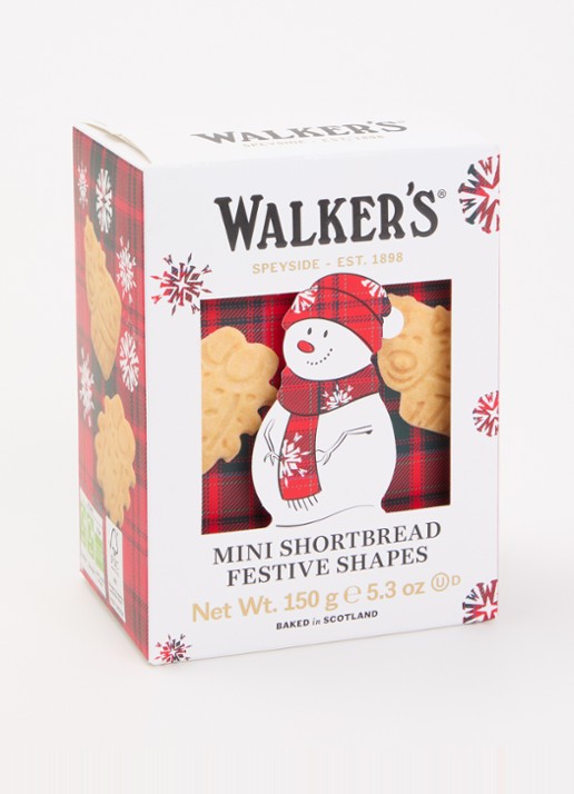 Walkers Mini Shortbread Festive Shapes zandkoekjes 150 gram - voorkant 2 undefined