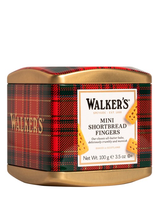 Walkers Mini Shortbread Fingers Tartan zandkoekjes in blik 100 gram