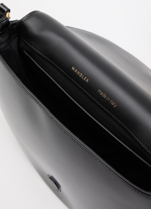 Wandler Kate crossbodytas van kalfsleer - detail 3 zwart