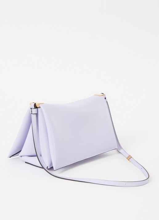 Wandler Uma Baguette crossbodytas van kalfsleer - achterkant 7 lila