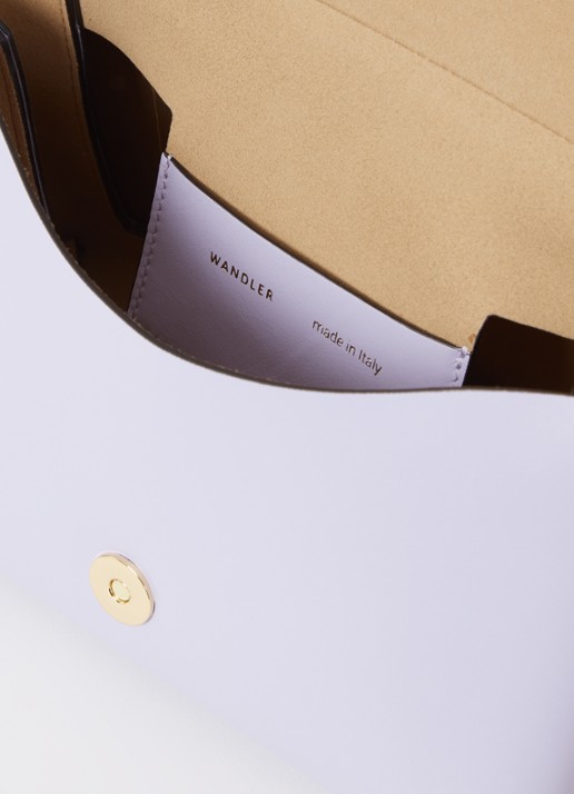 Wandler Uma Baguette crossbodytas van kalfsleer - detail 4 lila