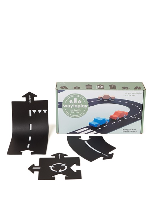 Waytoplay Highway speelgoed 24-delig - voorkant zwart