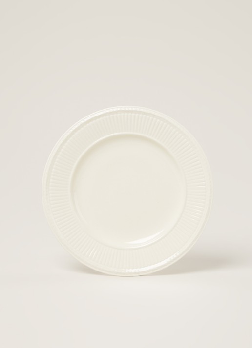 Wedgwood Edme gebaksbordje 18 cm - voorkant 2 gebroken wit