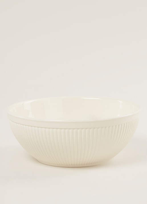 Wedgwood Edme saladeschaal 21 cm - voorkant 2 gebroken wit