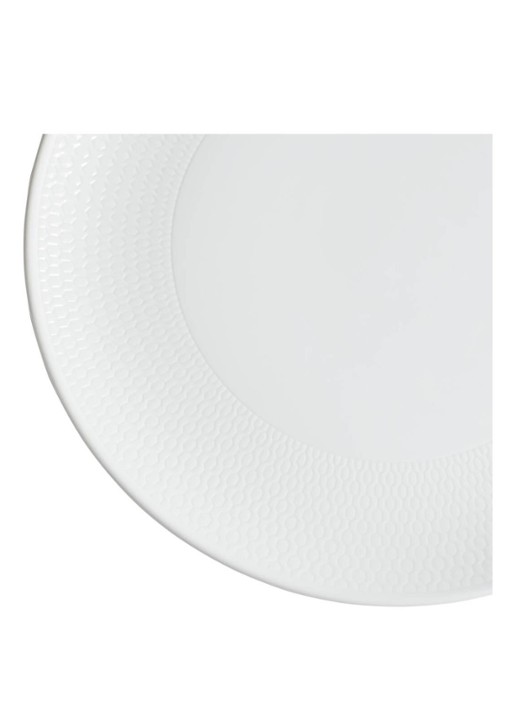 Wedgwood Gio dinerbord 24 cm - voorkant 4 wit