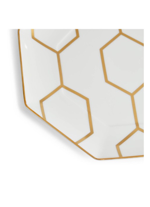 Wedgwood Gio Gold dinerbord 23 cm - voorkant 4 wit