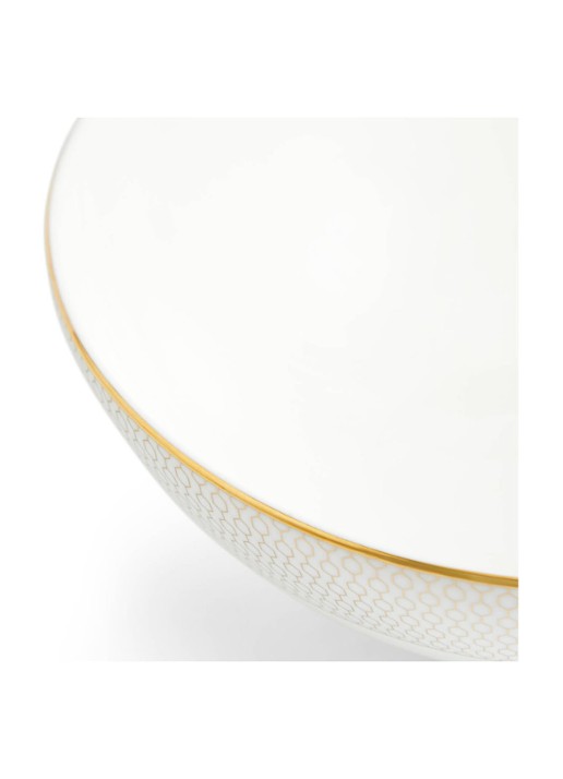 Wedgwood Gio Gold kom 20 cm - voorkant 3 gebroken wit
