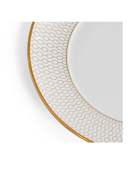 Wedgwood Gio Gold ontbijtbord 17 cm - voorkant 4 wit