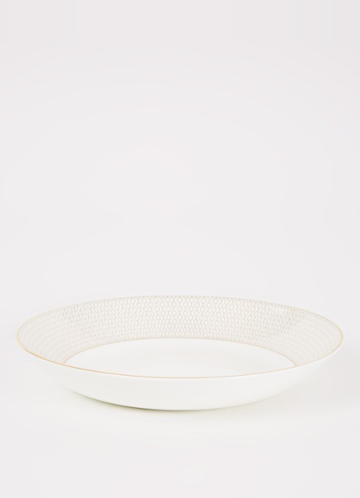 Wedgwood Gio Gold pastabord 24 cm - voorkant 4 wit