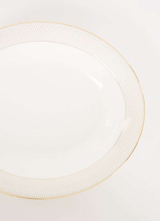Wedgwood Gio Gold serveerschaal 33,5 cm - detail 2 wit