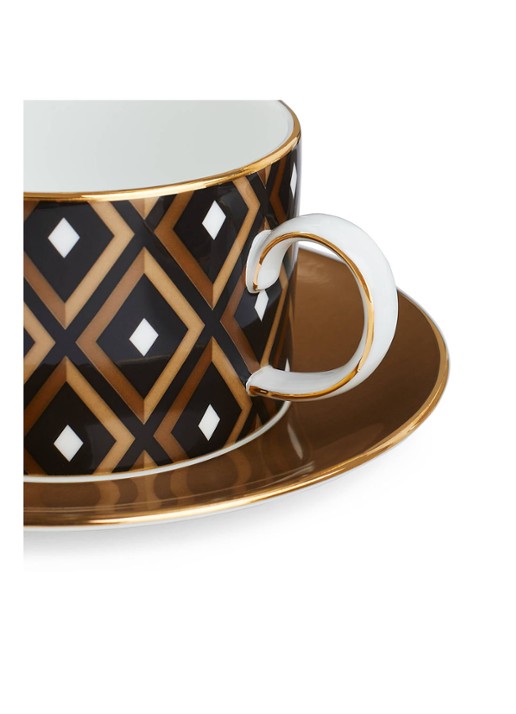 Wedgwood Gio Gold theekop met schotel set van 4 - detail 3 gold