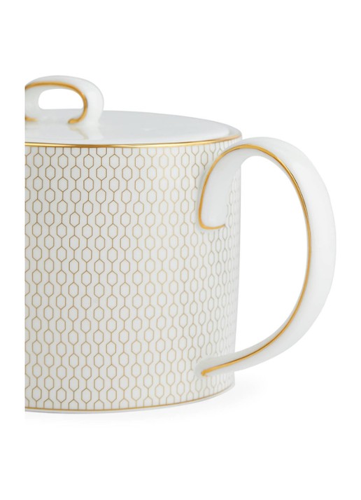 Wedgwood Gio Gold theepot 1 liter - detail 2 wit