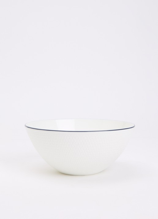 Wedgwood Gio kom 16 cm - voorkant 2 gebroken wit