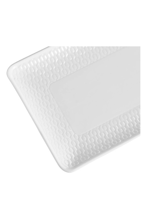 Wedgwood Gio Rectangular serveerschaal 21 cm - voorkant 4 wit