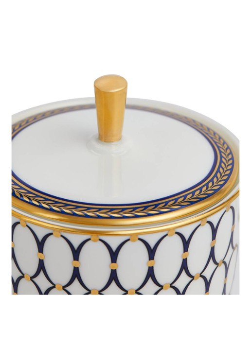 Wedgwood Renaissance Gold suikerpotje 20 cl - voorkant 2 gebroken wit