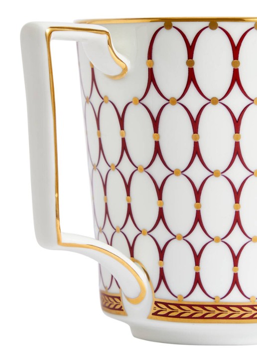 Wedgwood Renaissance Red mok 11,5 cm - voorkant 2 rood
