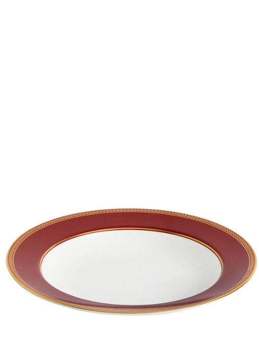 Wedgwood Renaissance Red soepbord 23 cm - detail rood