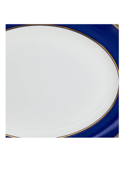 Wedgwood Renaissance serveerschaal 35 cm - detail 3 royalblauw