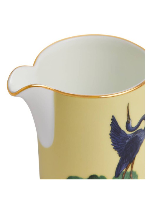 Wedgwood Waterlily suikerpot en melkkan 2-delig - voorkant 2 lichtgeel