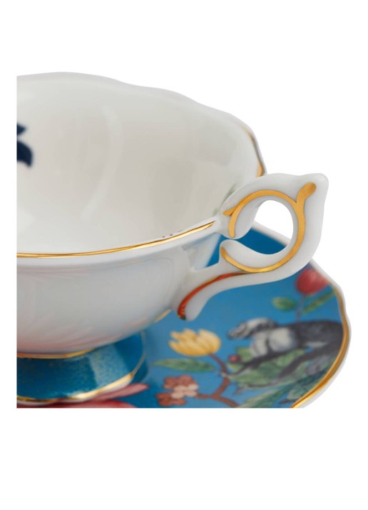Wedgwood Wonderlust Sapphire kop en schotel 15 cl - achterkant multicolor