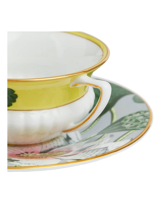 Wedgwood Wonderlust Waterlily kop en schotel 10 cl - achterkant 5 multicolor
