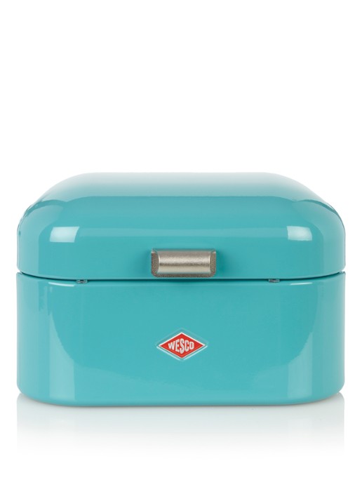 Wesco Broodtrommel Single Grandy, turquoise - voorkant turquoise