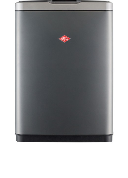 Wesco i.Master Double sensor prullenbak 2 x 20 liter - detail 2 donkergrijs