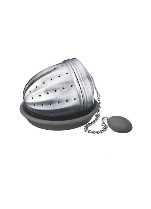 Westmark Thee-ei met onderzetter van roestvrijstaal - detail 3 zilver