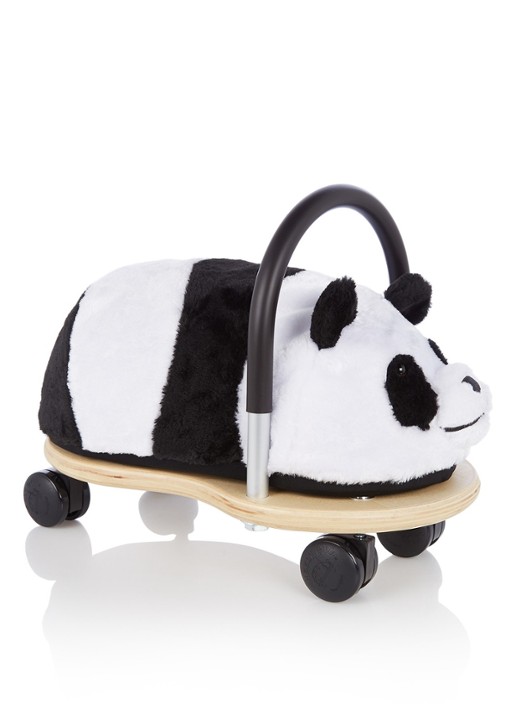 Wheelybug Panda loopwagen small - voorkant zwart