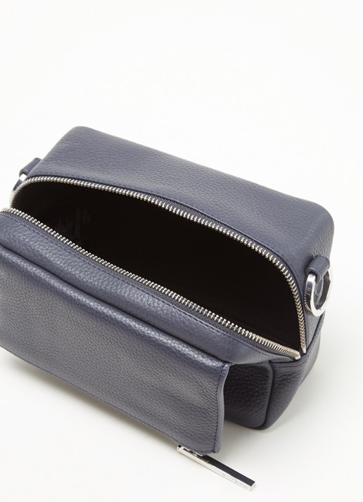 Whistles Bibi crossbodytas van leer - detail royalblauw