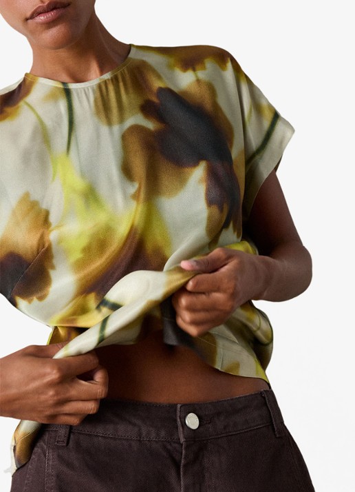 Whistles Blouse met bloemenprint - detail 4 multicolor