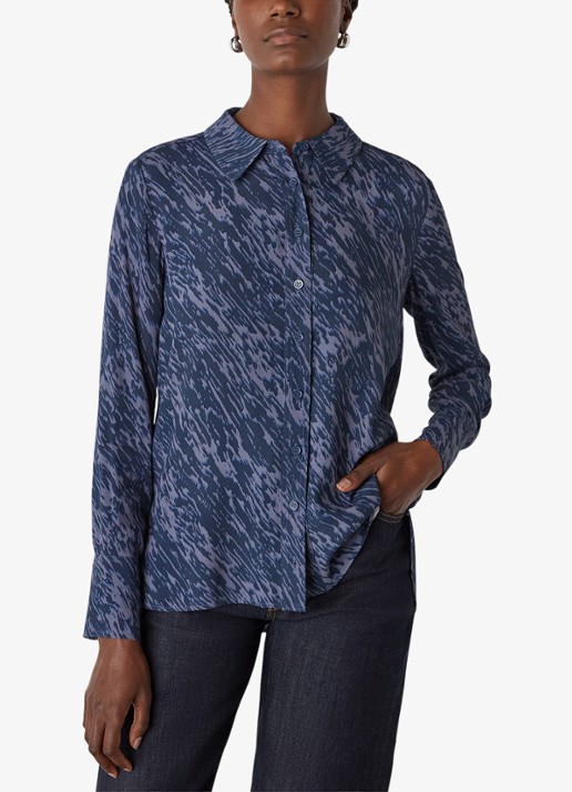Whistles Blouse met grafische print