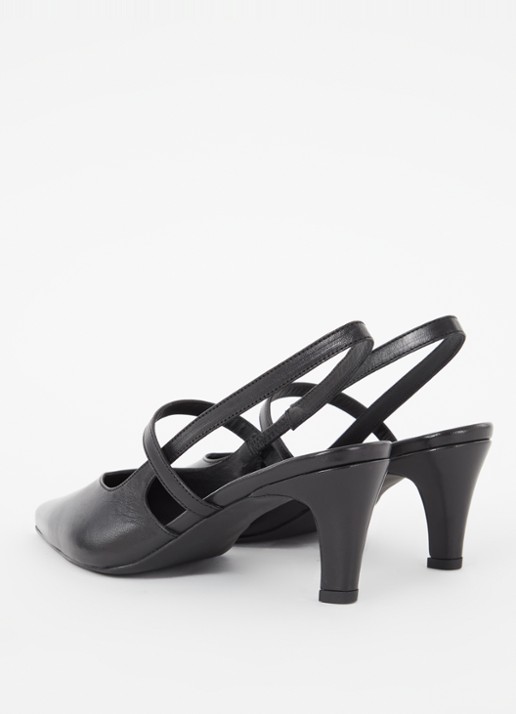 Whistles Cecily slingback van leer - achterkant zwart