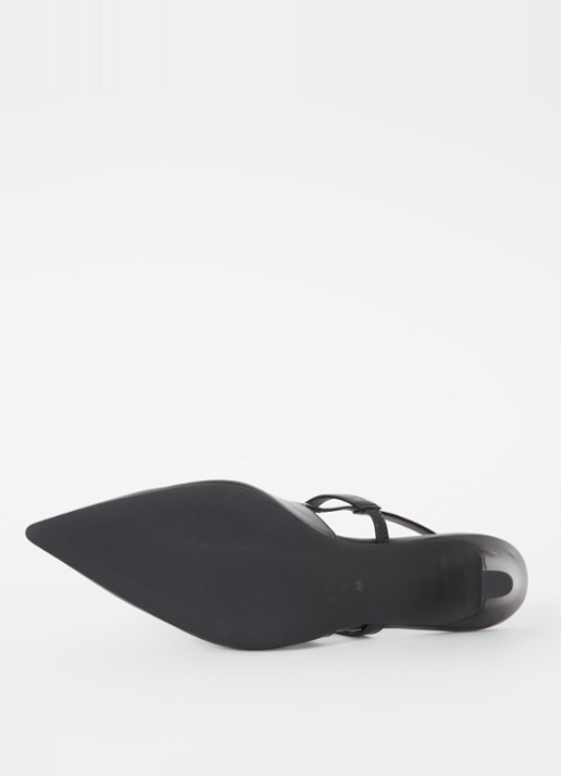 Whistles Cecily slingback van leer - detail 5 zwart