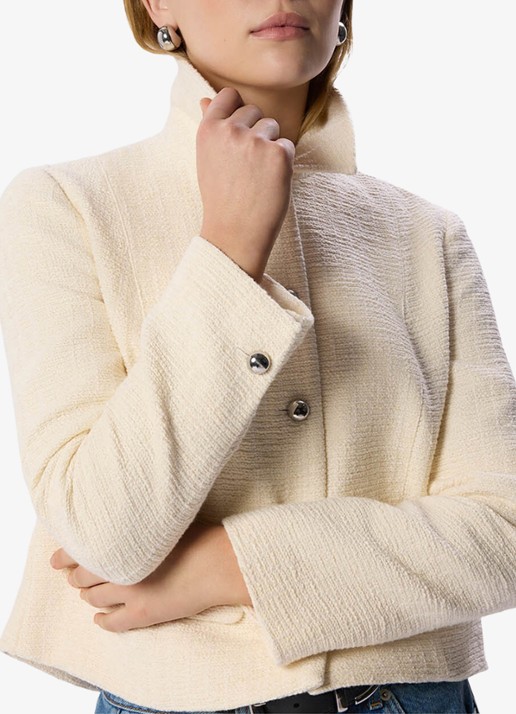 Whistles Cropped jack van blouclé  - detail 5 beige