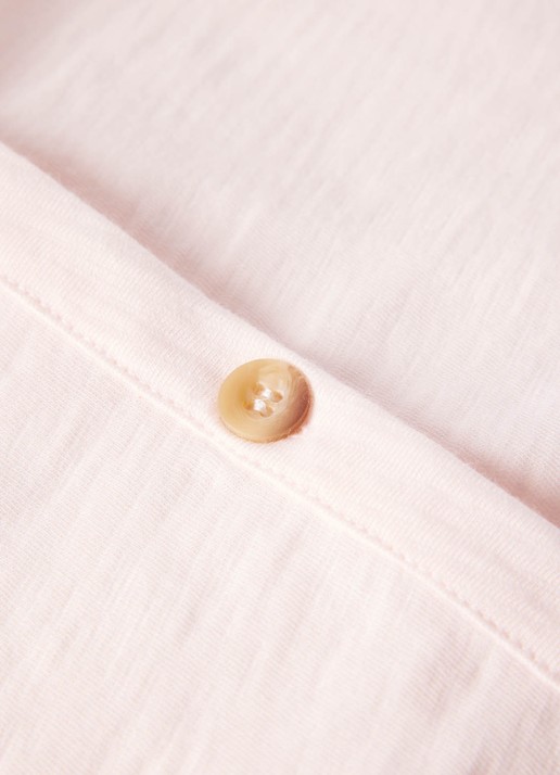 Whistles Ella top met V-hals - detail 4 lichtroze