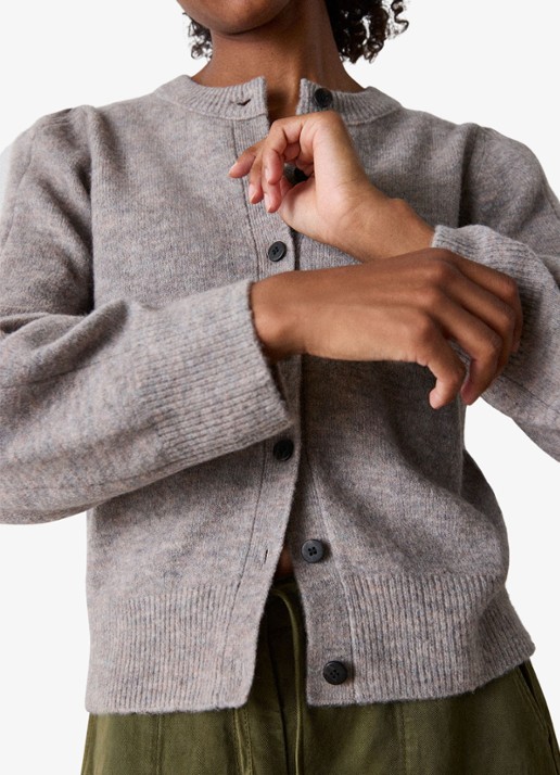 Whistles Fijngebreid vest in wolblend