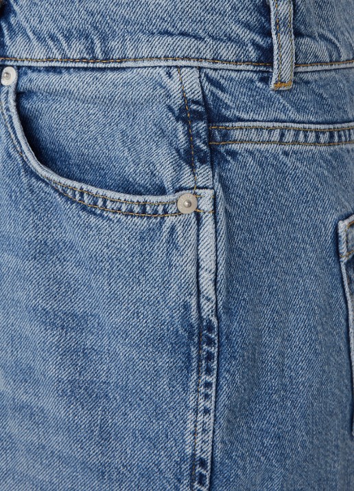 Whistles High waist cropped tapered jeans - detail indigo