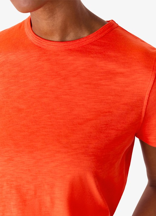 Whistles Posie T-shirt met stretch - detail 2 steenrood