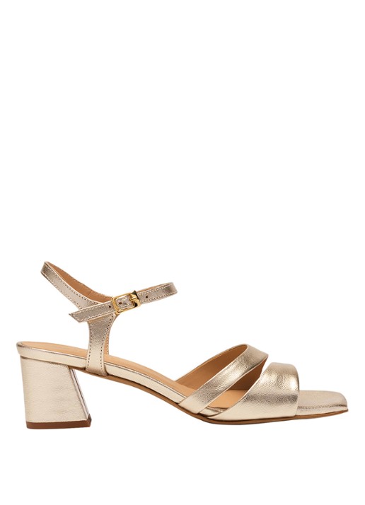 Whistles Sandalette met metallic finish