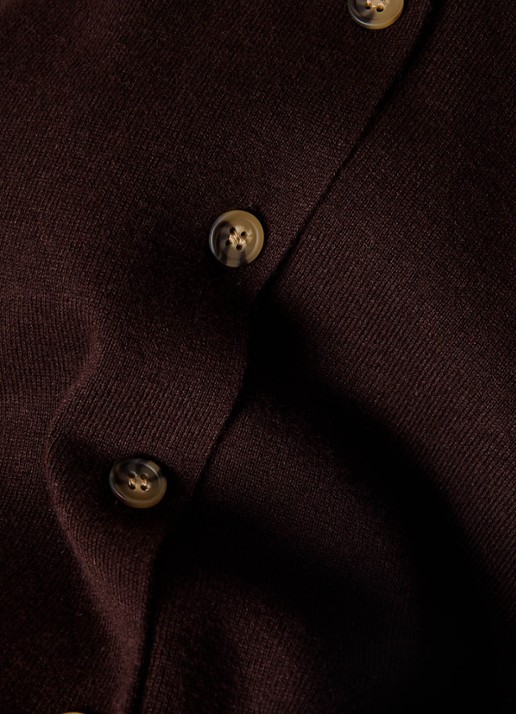 Whistles Spencer met V-hals - detail 5 bruin